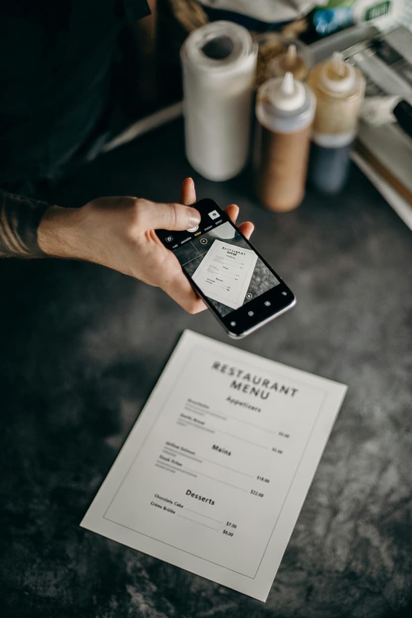 Skan menu z AI