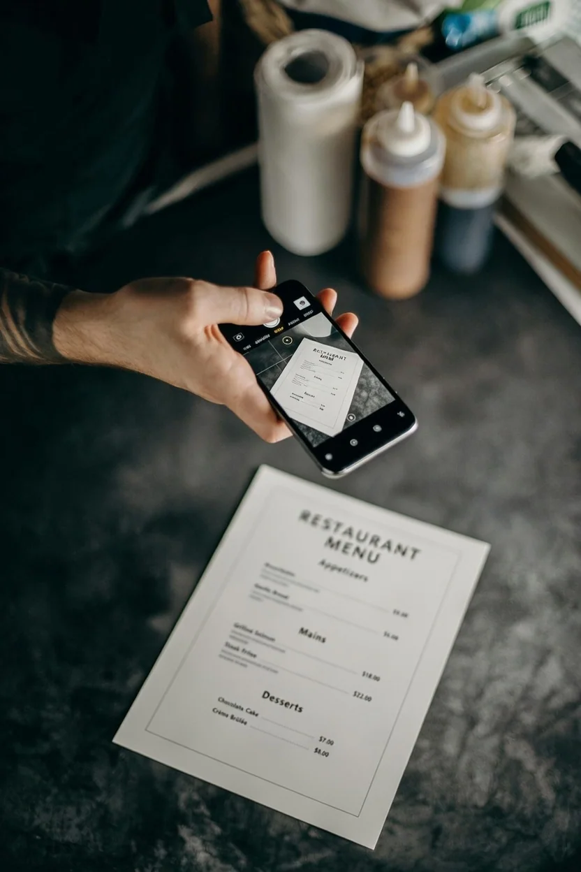 Skan menu z AI